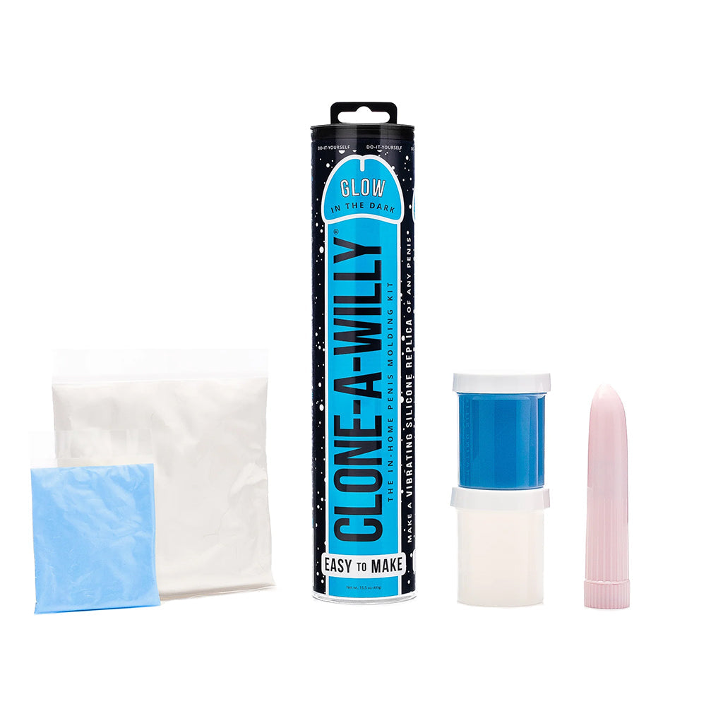 Clone-A-Willy Glow in the Dark in Blue