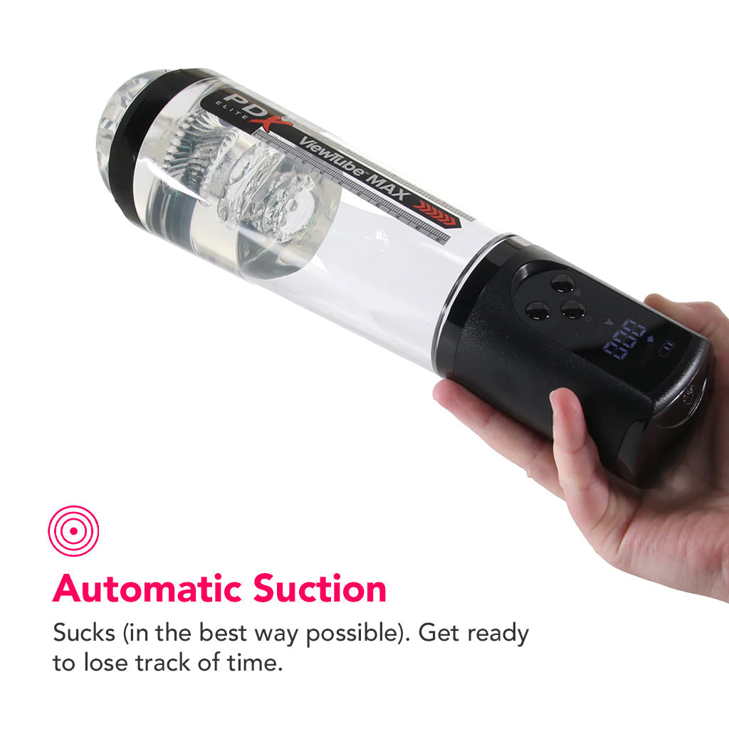 Pipedream PDX Elite ViewTube Max View Suction Stroker - Male Masturbators - HoneyHugs Canada (View 4)