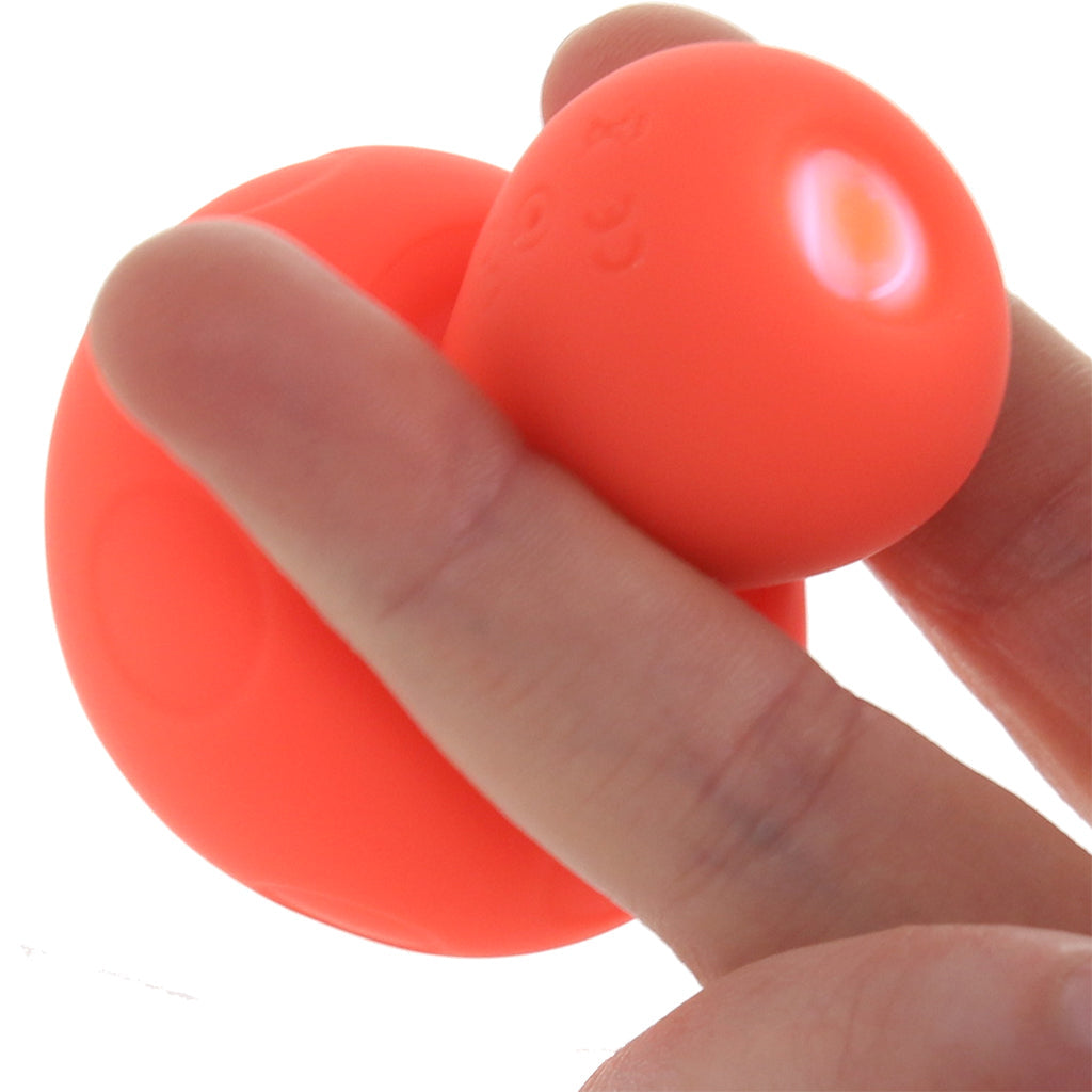 Doc Johnson Mochi Silicone Mushroom Mini Vibe in Peach - Vibrators - HoneyHugs Canada (View 6)