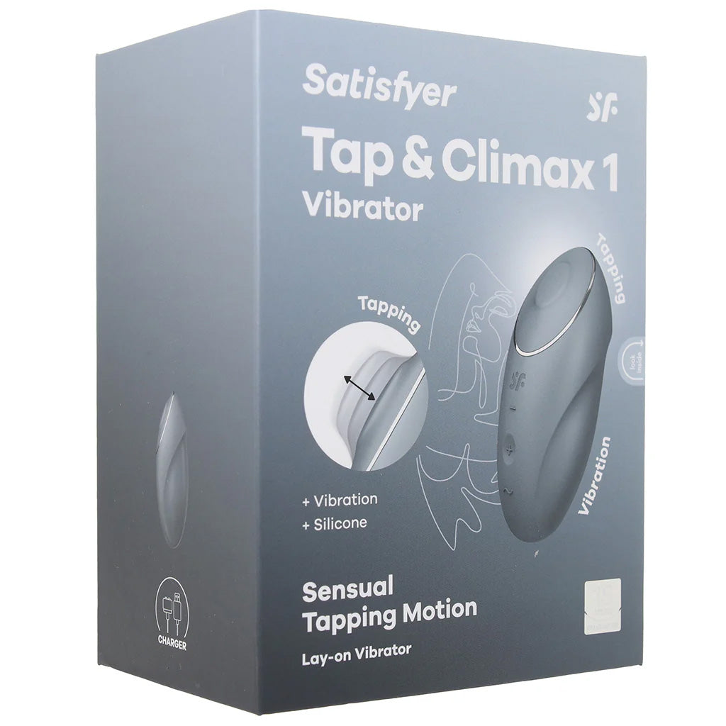 Satisfyer Tap & Climax 1 Tapping Vibe in Grey