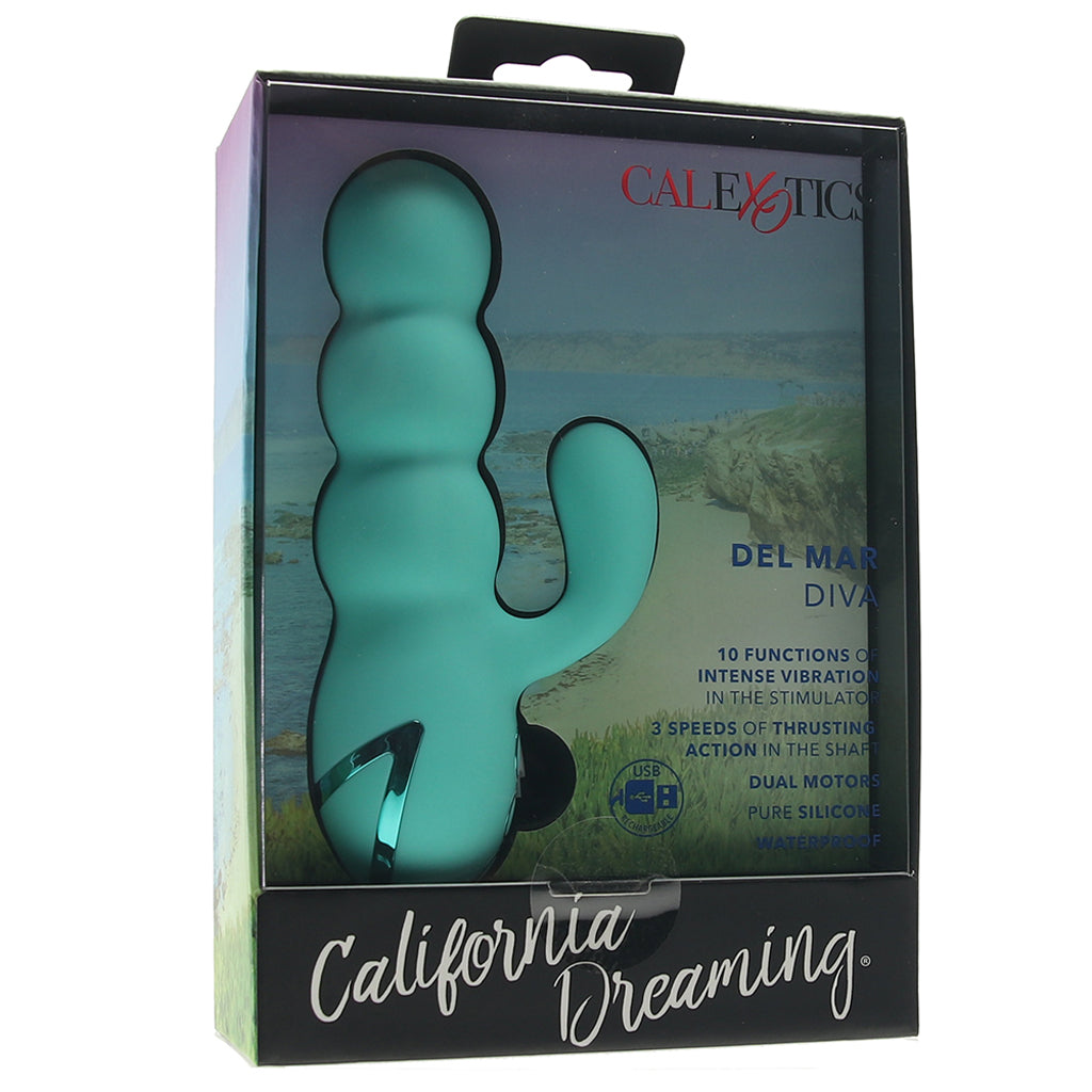 Del Mar Diva Rabbit Vibrator by California Dreaming – Luxurious Dual-Action Pleasure