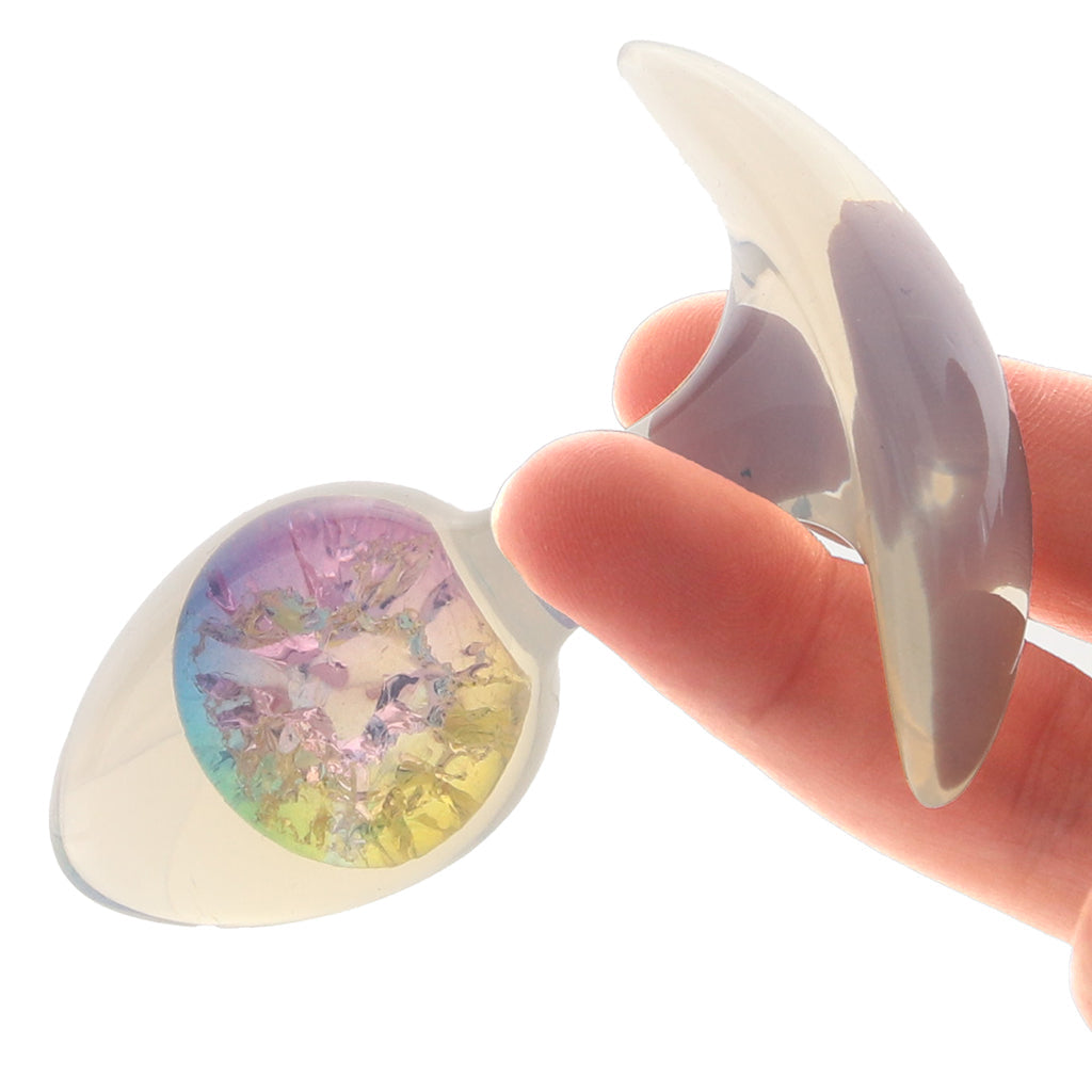 Glams Cosmic Rainbow Butt Plug in Small
