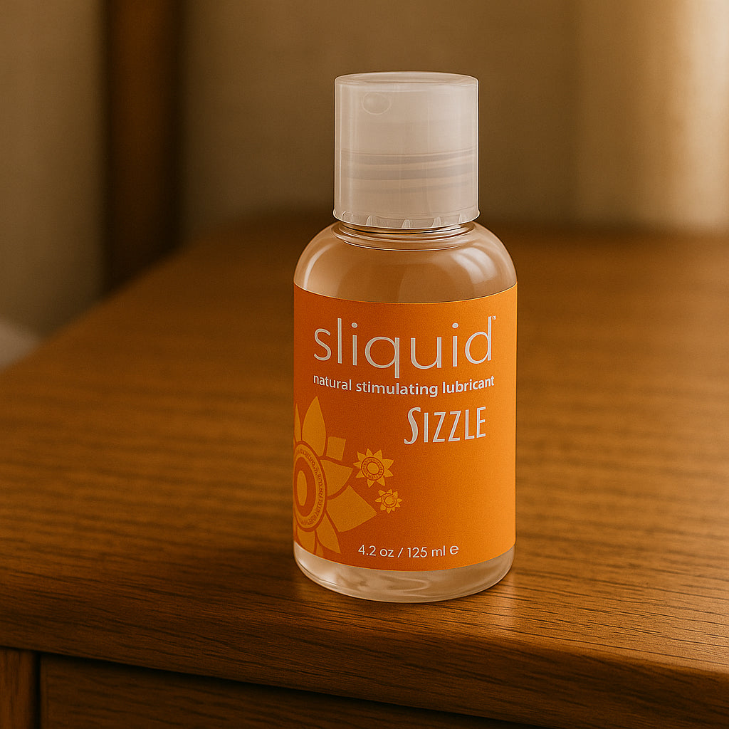 Sliquid Naturals Sizzle: Ignite Your Passion with Warming & Stimulating Lubricant (4.2oz)