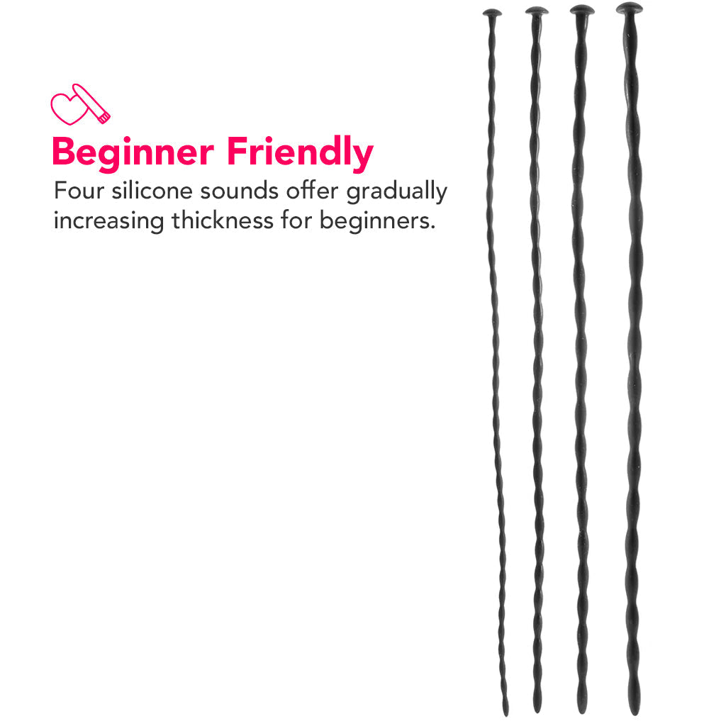 Elevate Your Exploration: Ouch! Silicone Spiral Sounding Set for Discerning Beginners
