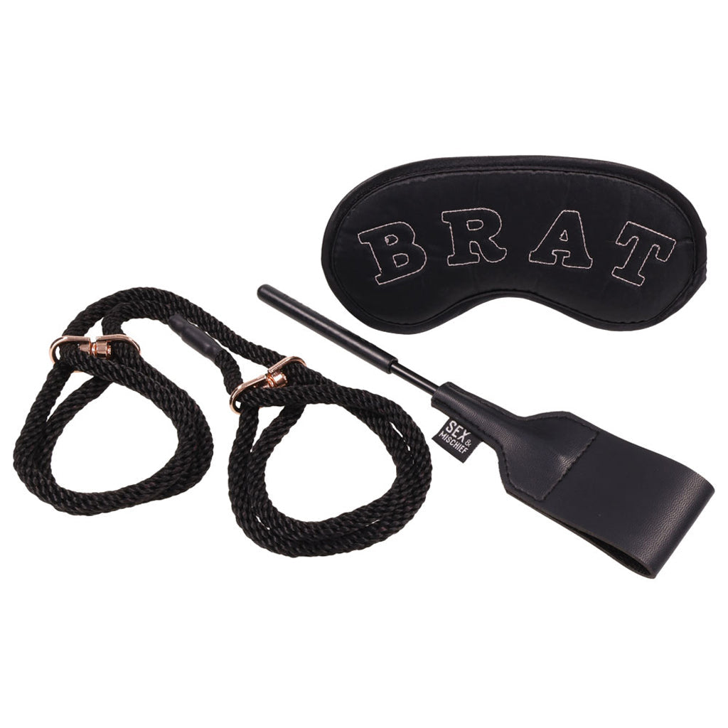 Knotty Brat Luxury Bondage Kit - Sex & Mischief Starter Set