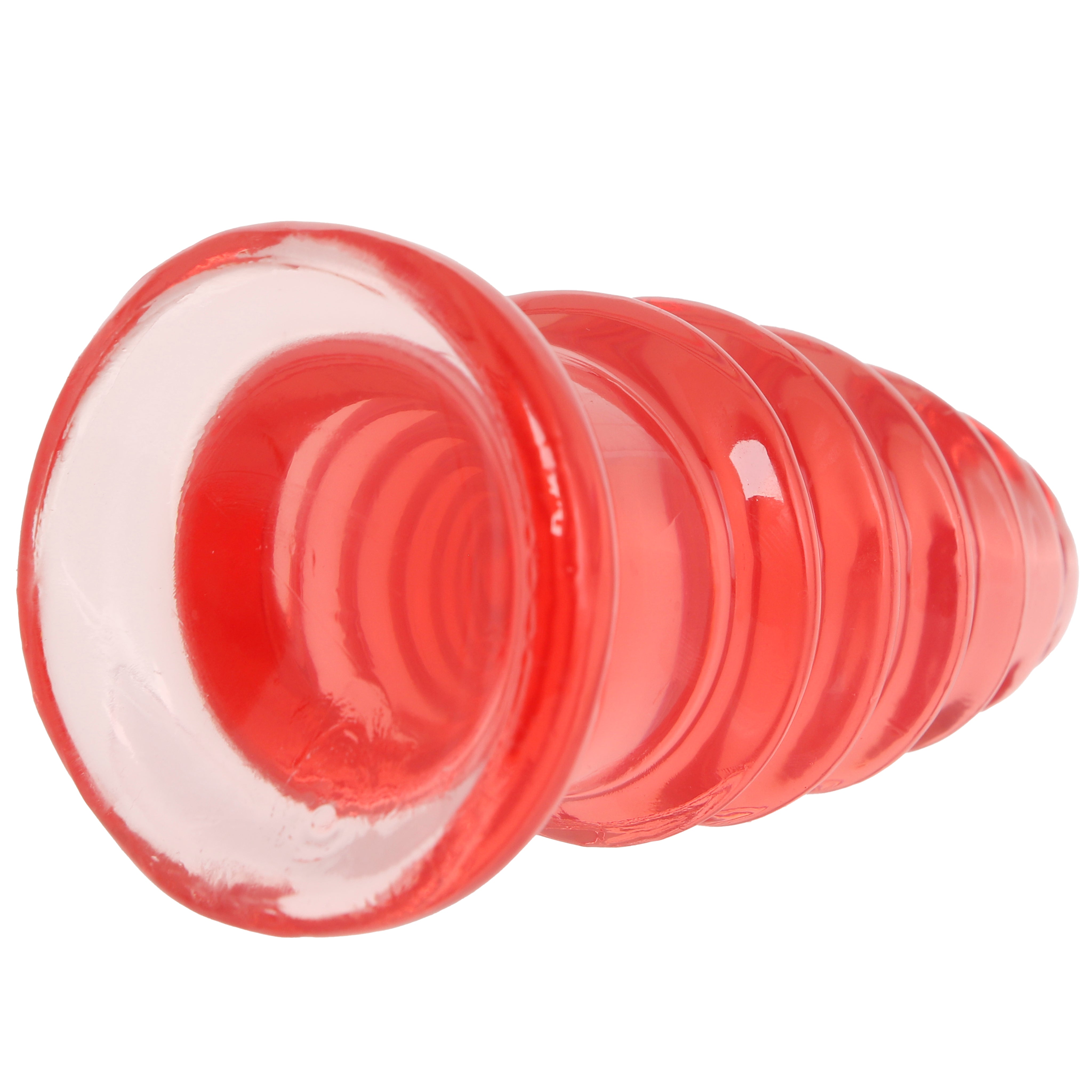 Crystal Jellies 5 Inch Anal Twist Butt Plug in Pink