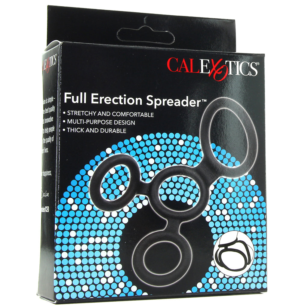 CalExotics Full Erection Spreader in Black | Premium Silicone Cock & Ball Device