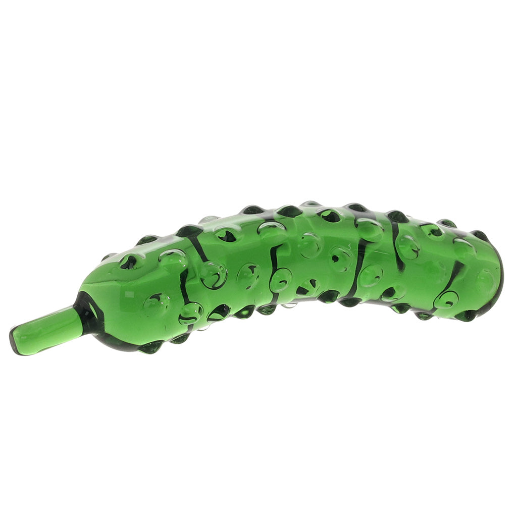 gläs Caressing Cucumber Glass Dildo