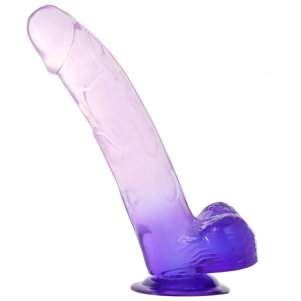 King Cock 9 Inch Ballsy Dildo: Realistic Pleasure in Translucent Purple