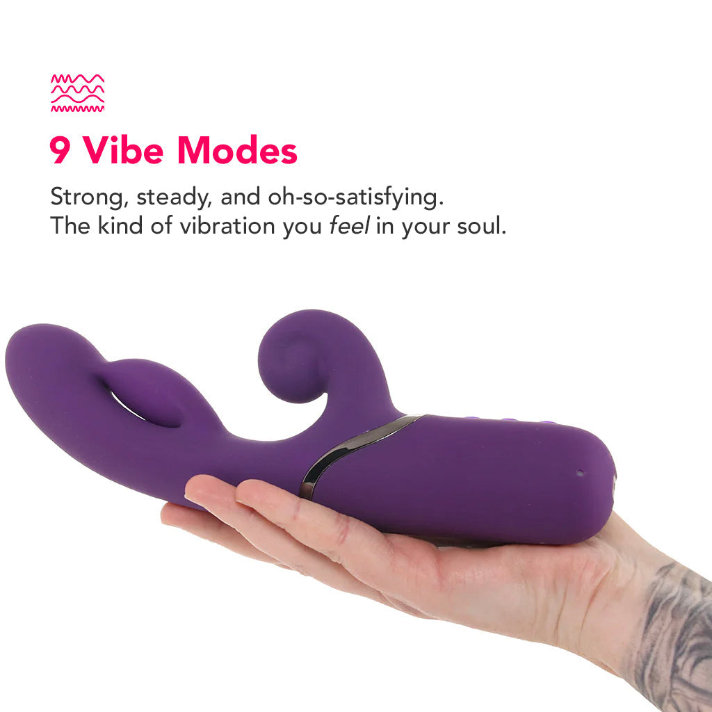 Evolved Novelties Pleasure Puff Inflatable Rabbit Vibe - Vibrators - HoneyHugs Canada (View 4)