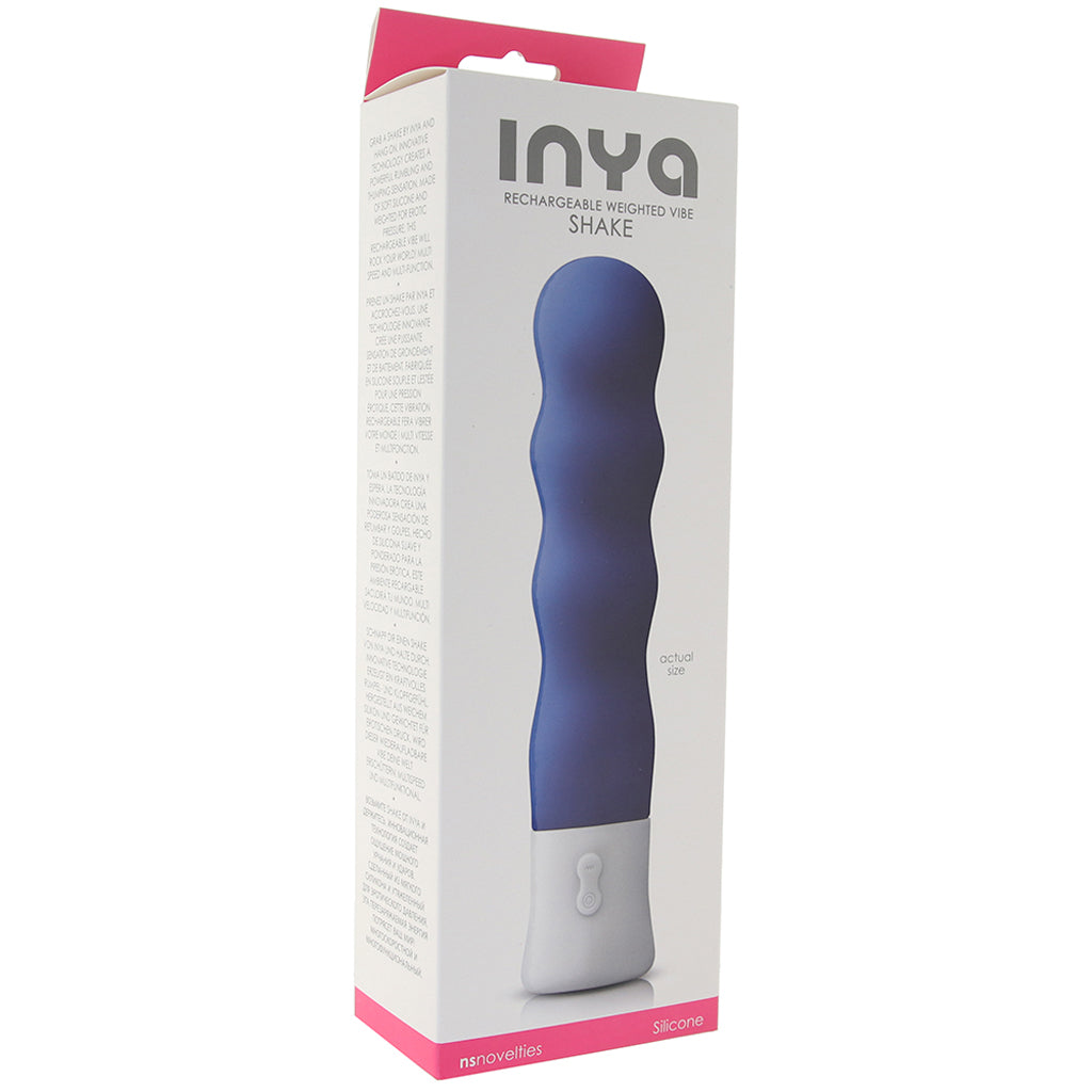 Inya Inya Shake Weighted Vibe in Blue - Vibrators - HoneyHugs Canada (View 6)