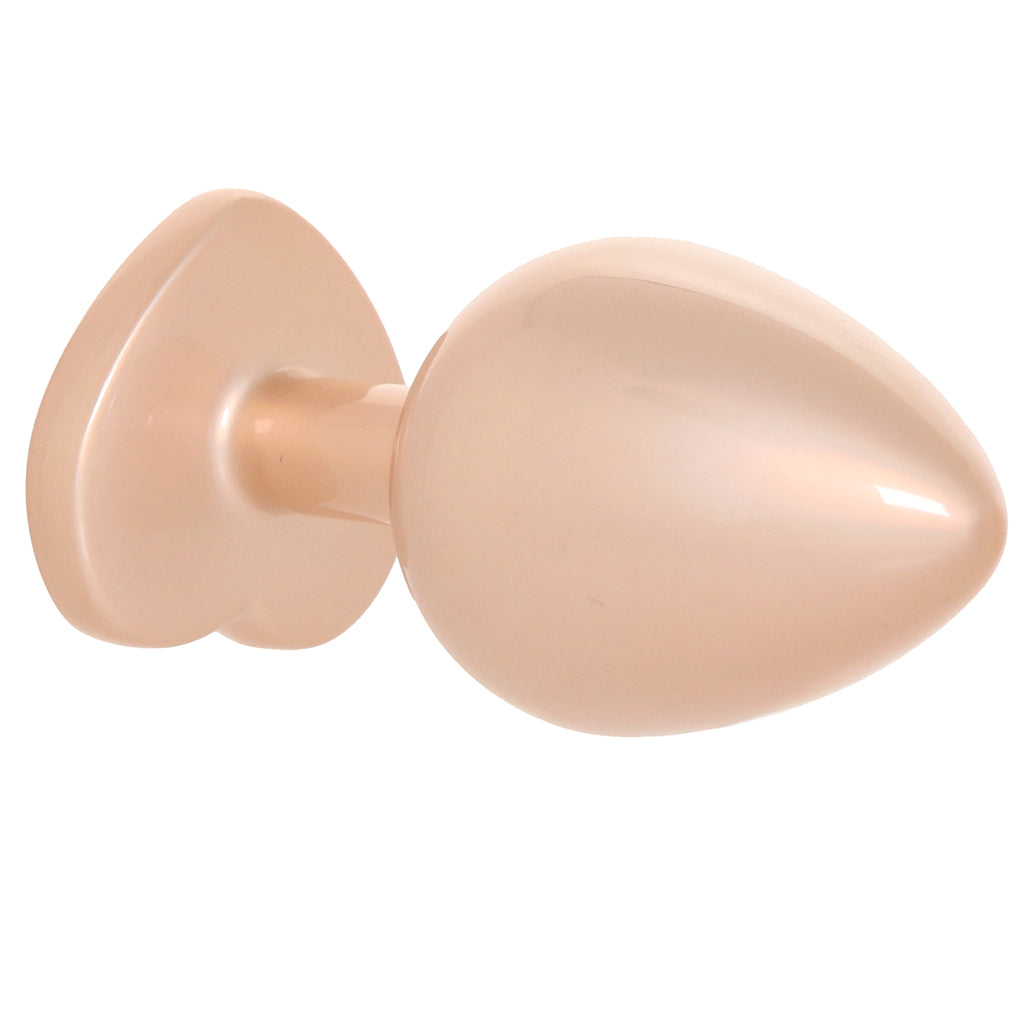 Booty Bling Gold Metal Jewelled Butt Plug in Medium