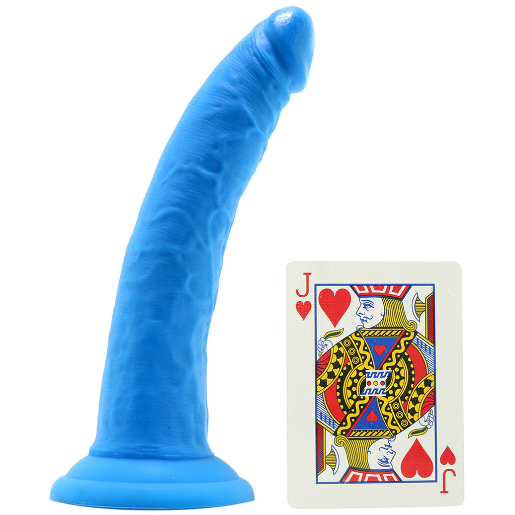 Neo Elite 7.5 Inch Dual Density Silicone Cock in Blue