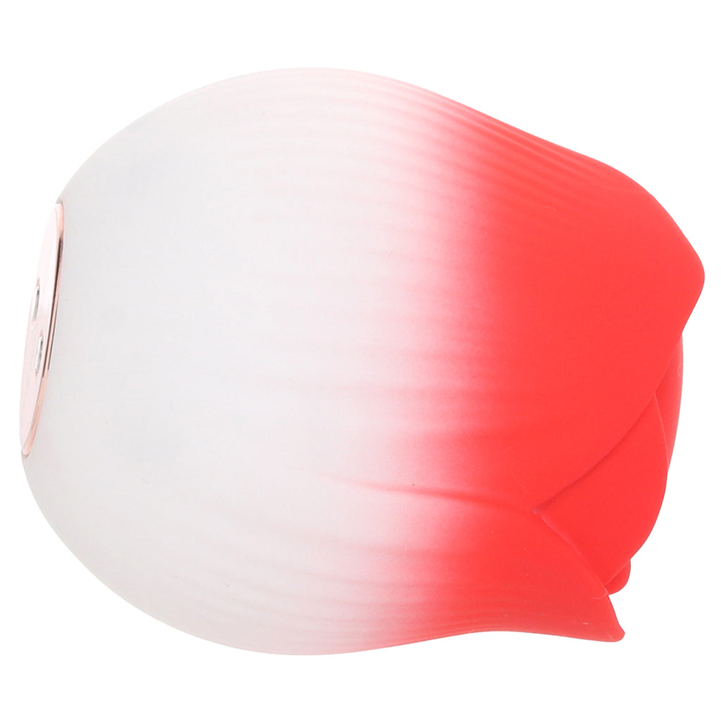 XR Brands Bloomgasm Pulsing Petals Rose Stimulator in Red - Vibrators - HoneyHugs Canada (View 3)