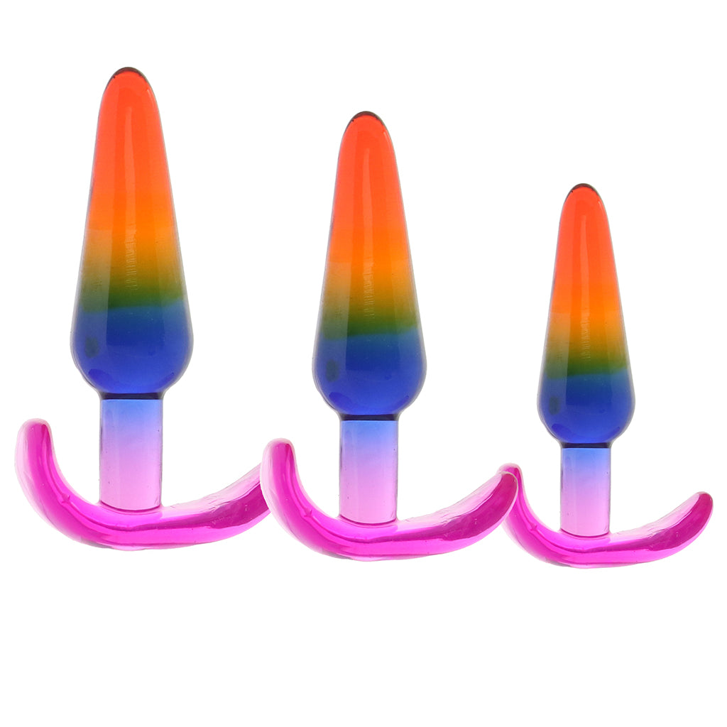 Crystal Jellies Anal Trainer Set in Rainbow