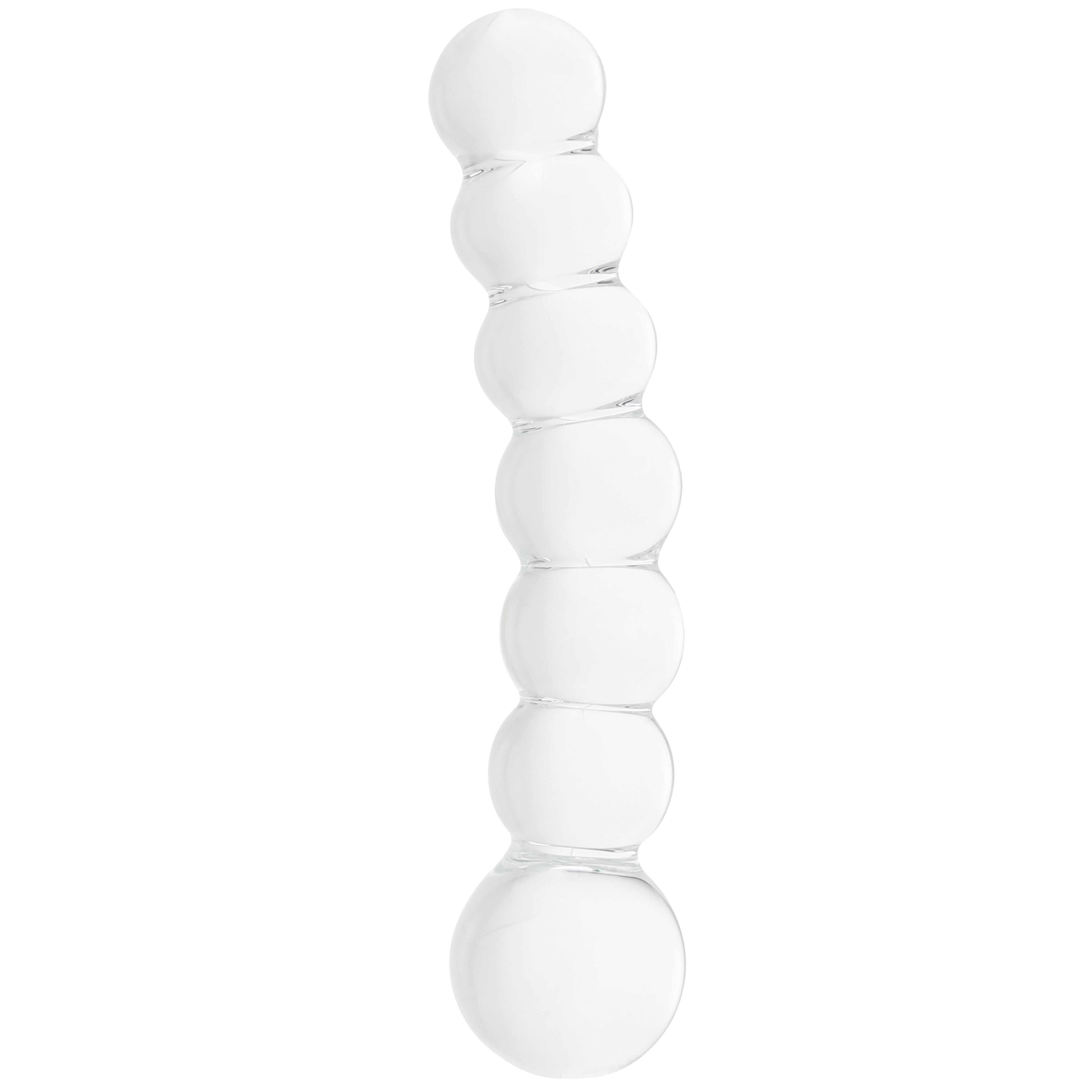 Clarity Celestial Orb Beaded Glass Dildo