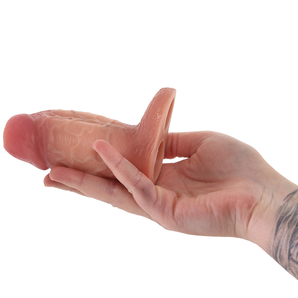 Jock Realistic Thick Silicone Enhancer in Light