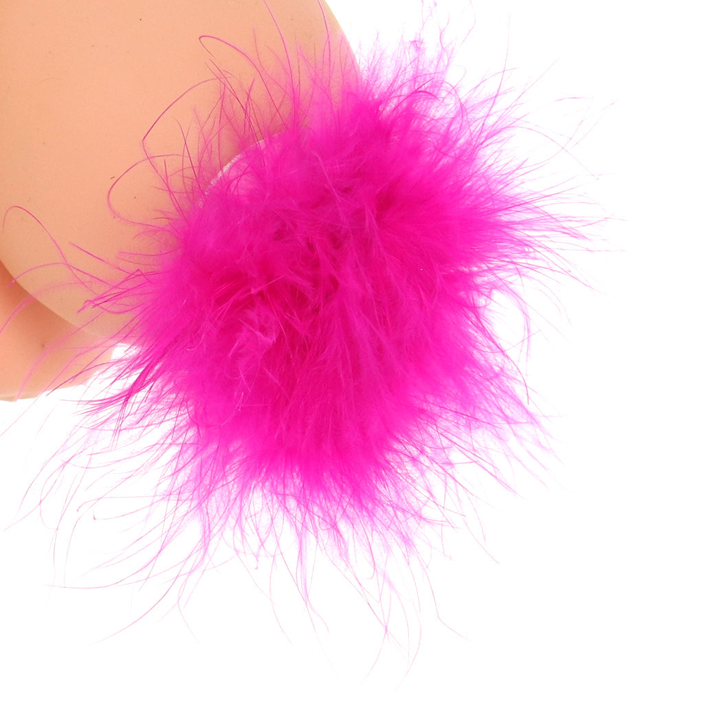 Nipple Couture Pink Marabou Pasties | Luxurious Reusable Feather Covers