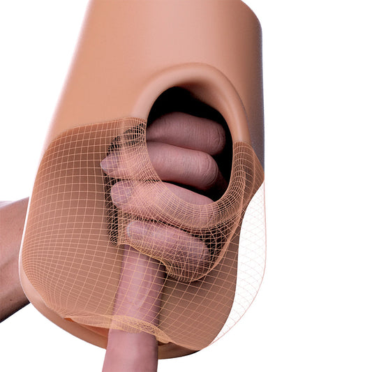 PDX Pussy Pounder Squeeze Stroker in Brown