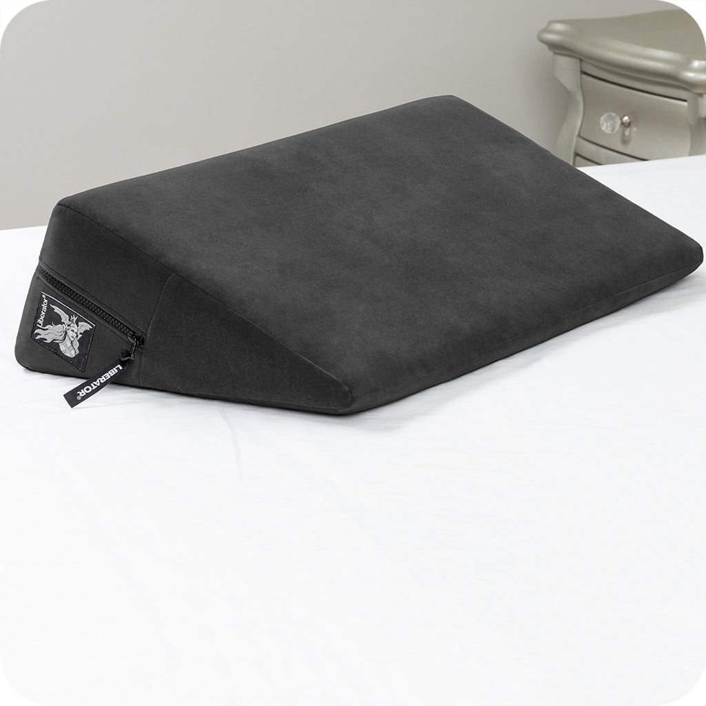 Liberator Wedge Velvet Black: The Ultimate Angled Cushion for Sensual Exploration