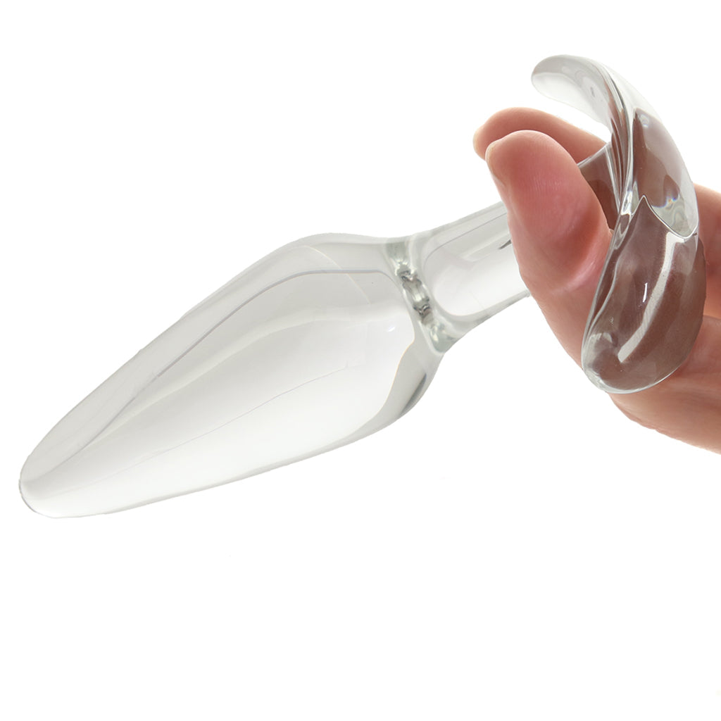 Clarity Utopian Floret Glass Butt Plug