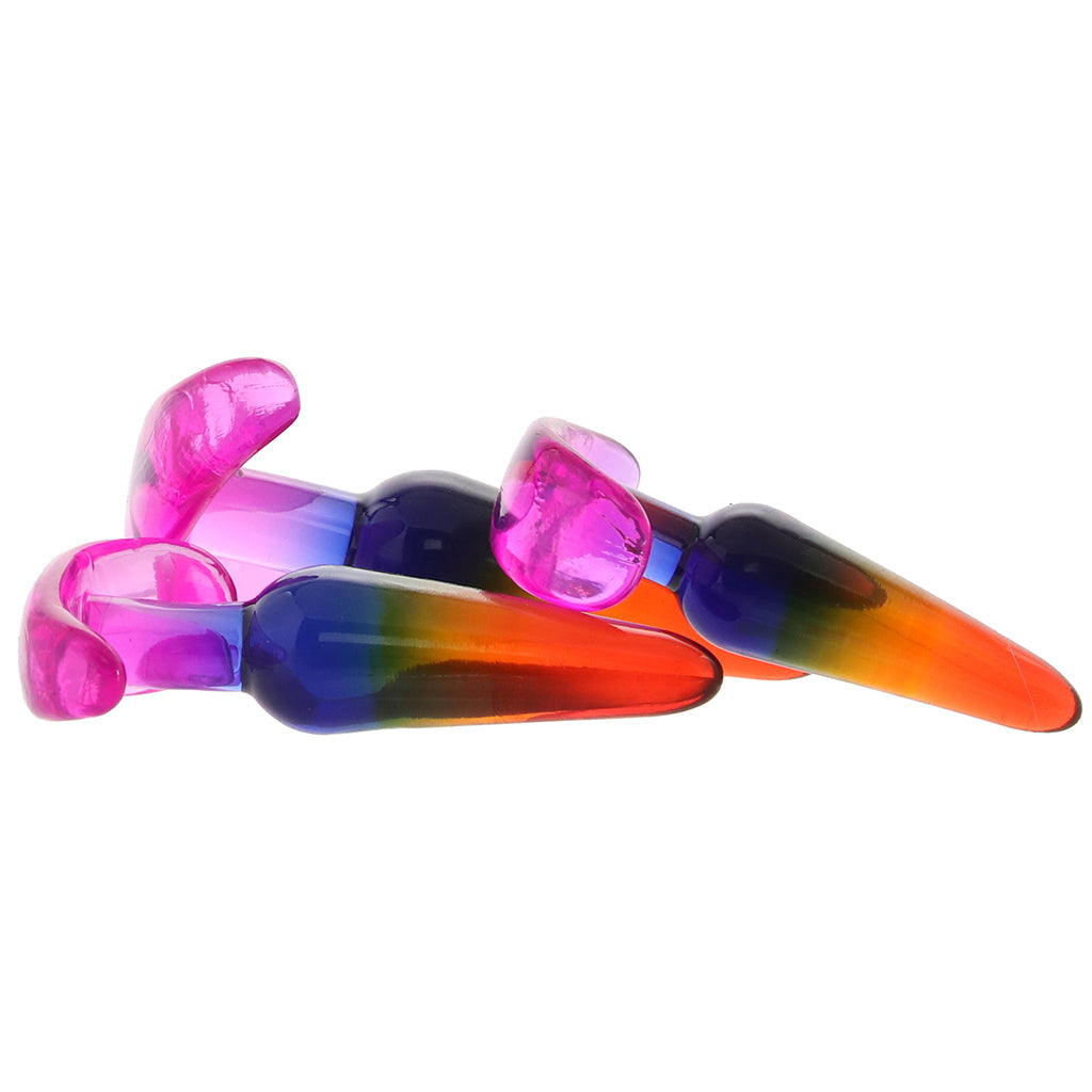 Crystal Jellies Anal Trainer Set in Rainbow