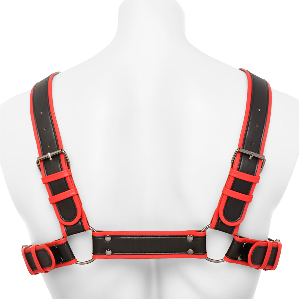 Master Series Alpha Pup Bulldog Harness in Red