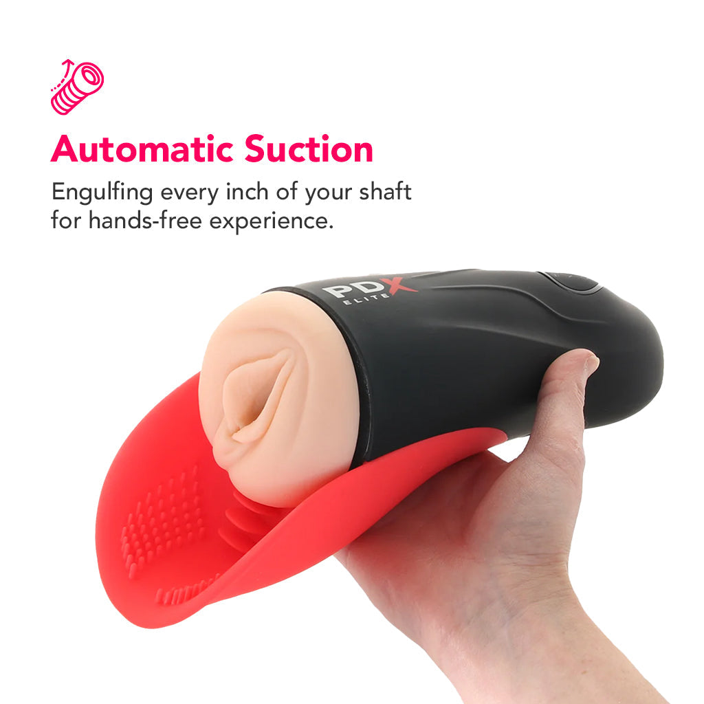Pipedream PDX Elite F**k-O-Matic Auto Suction Stroker - Male Masturbators - HoneyHugs Canada (View 2)