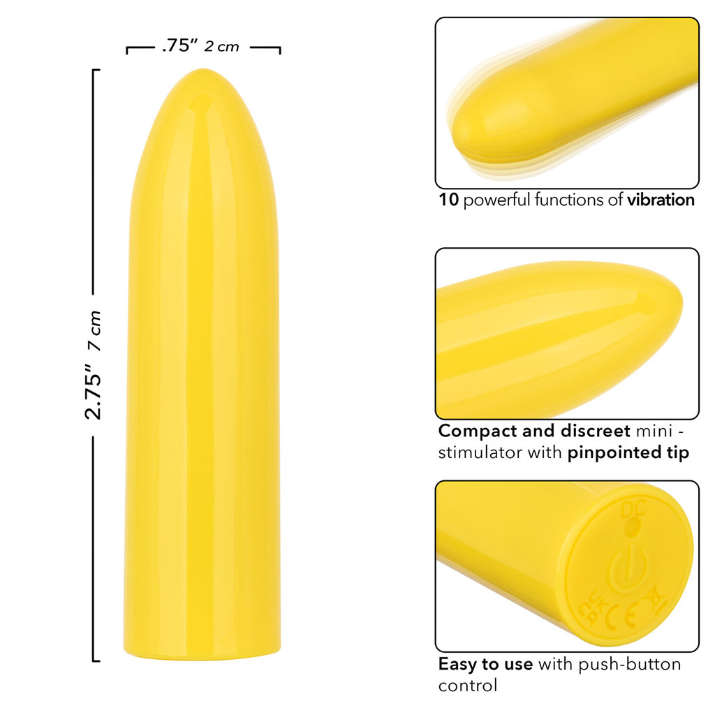 Turbo Buzz Classic Mini Bullet Vibe in Yellow