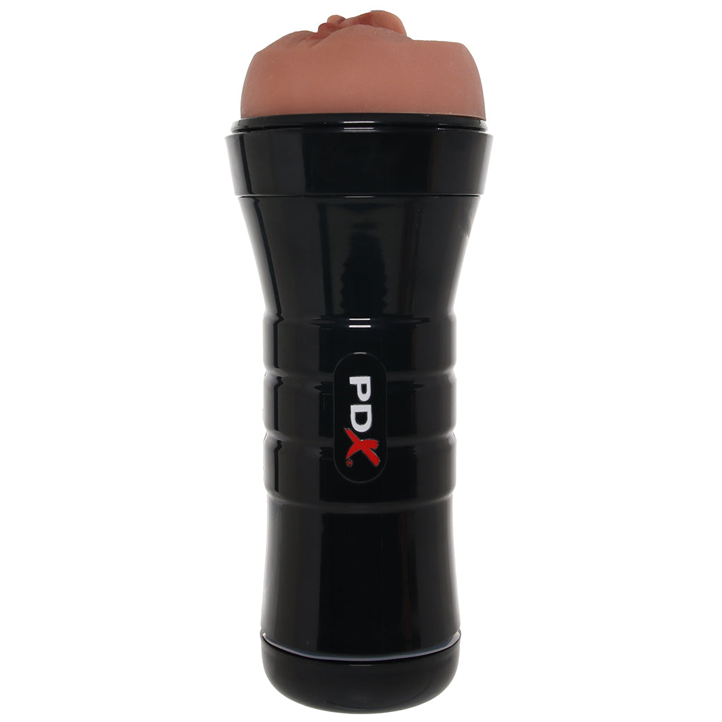 PDX Wet Pussies Super Sucker XXL Stroker in Brown