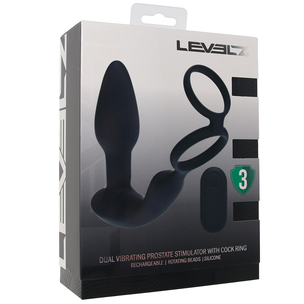 Shots Toys LEVELZ Dual Vibrating Ring and Rotating Plug - Vibrators - HoneyHugs Canada (View 9)