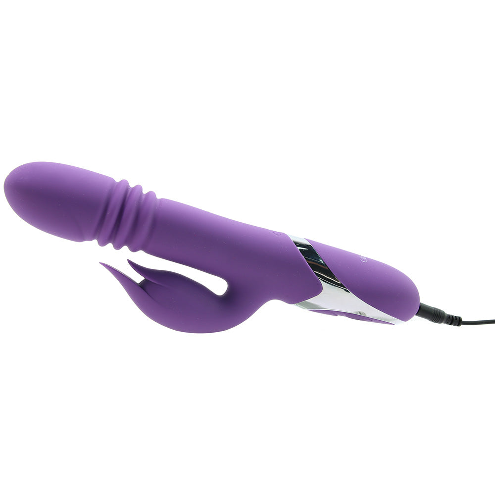 CalExotics Enchanted Kisser: Luxurious Thrusting Rabbit Vibrator for Ultimate Dual Sensation