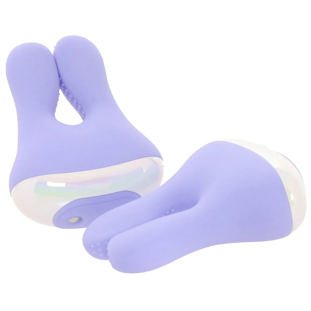 Playboy In A Pinch: Elite Vibrating Nipple Clamps & Recharge Case for Exquisite Sensation