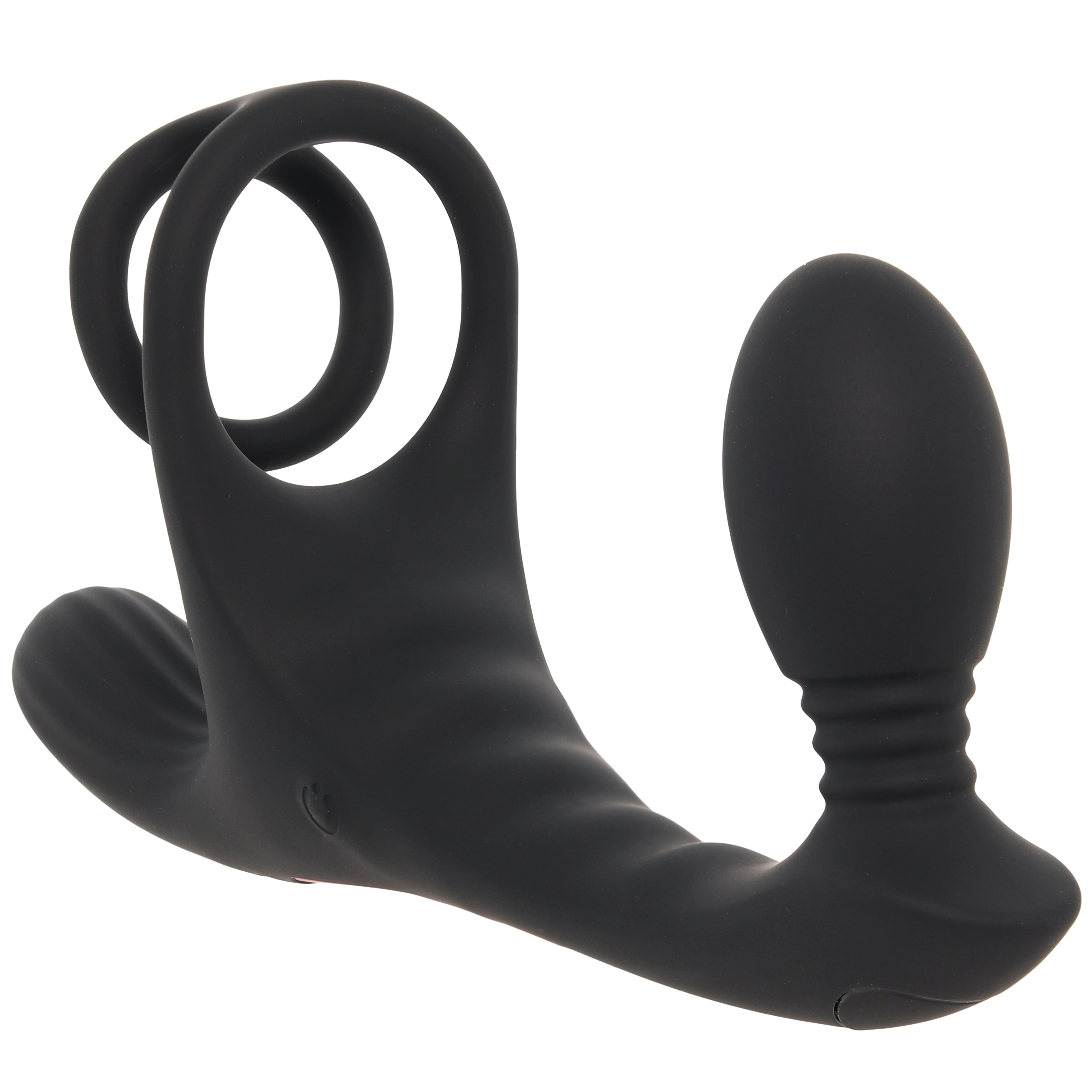 Triple Rush Vibrating Cock Ring & Anal Plug