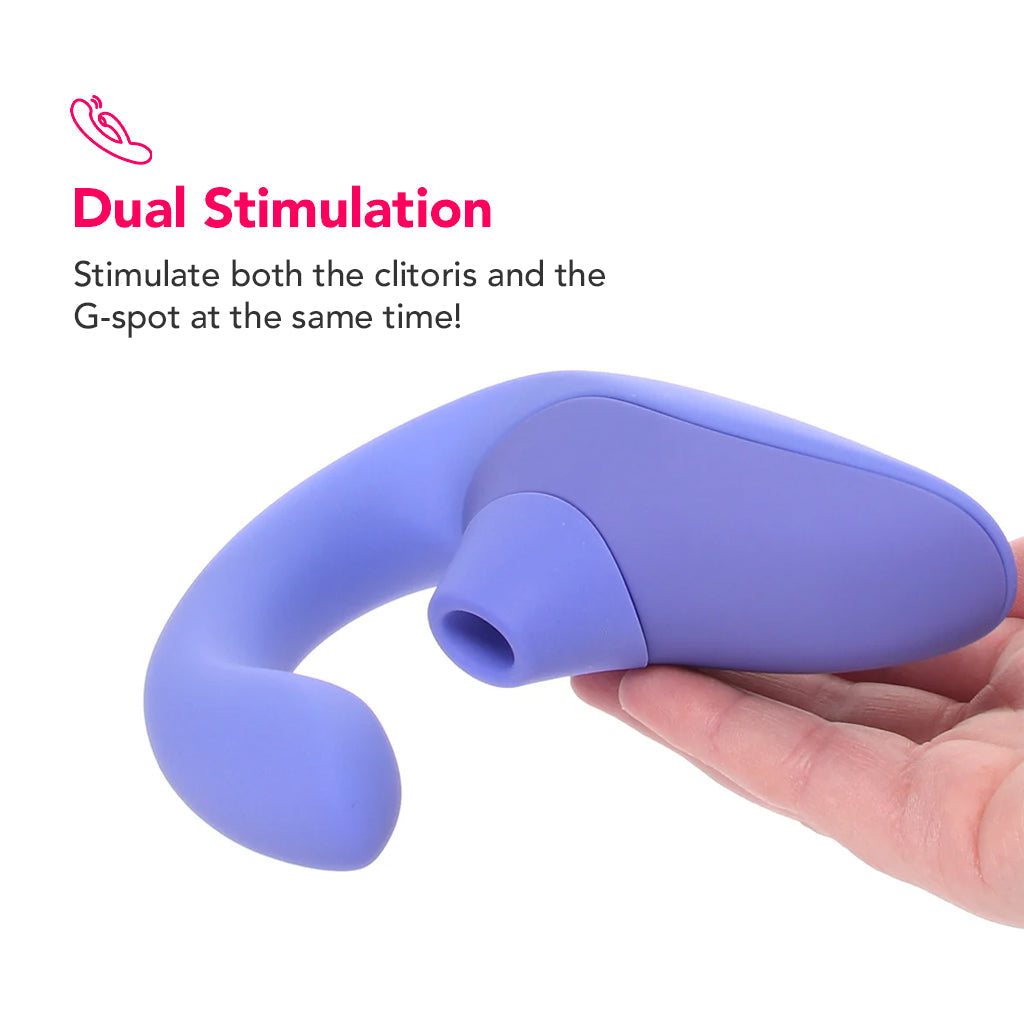 Womanizer Womanizer Blend Dual Stimulator in Blue - Vibrators - HoneyHugs Canada (View 4)