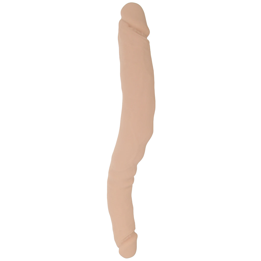Silicone Studs Bend & Hold 12 Inch Dildo in Light