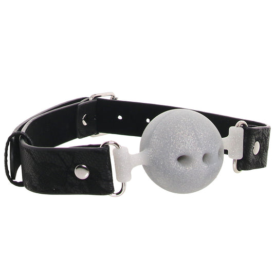 Sex & Mischief Lace Silicone Ball Gag | Breathable Elegance for Sublime Control