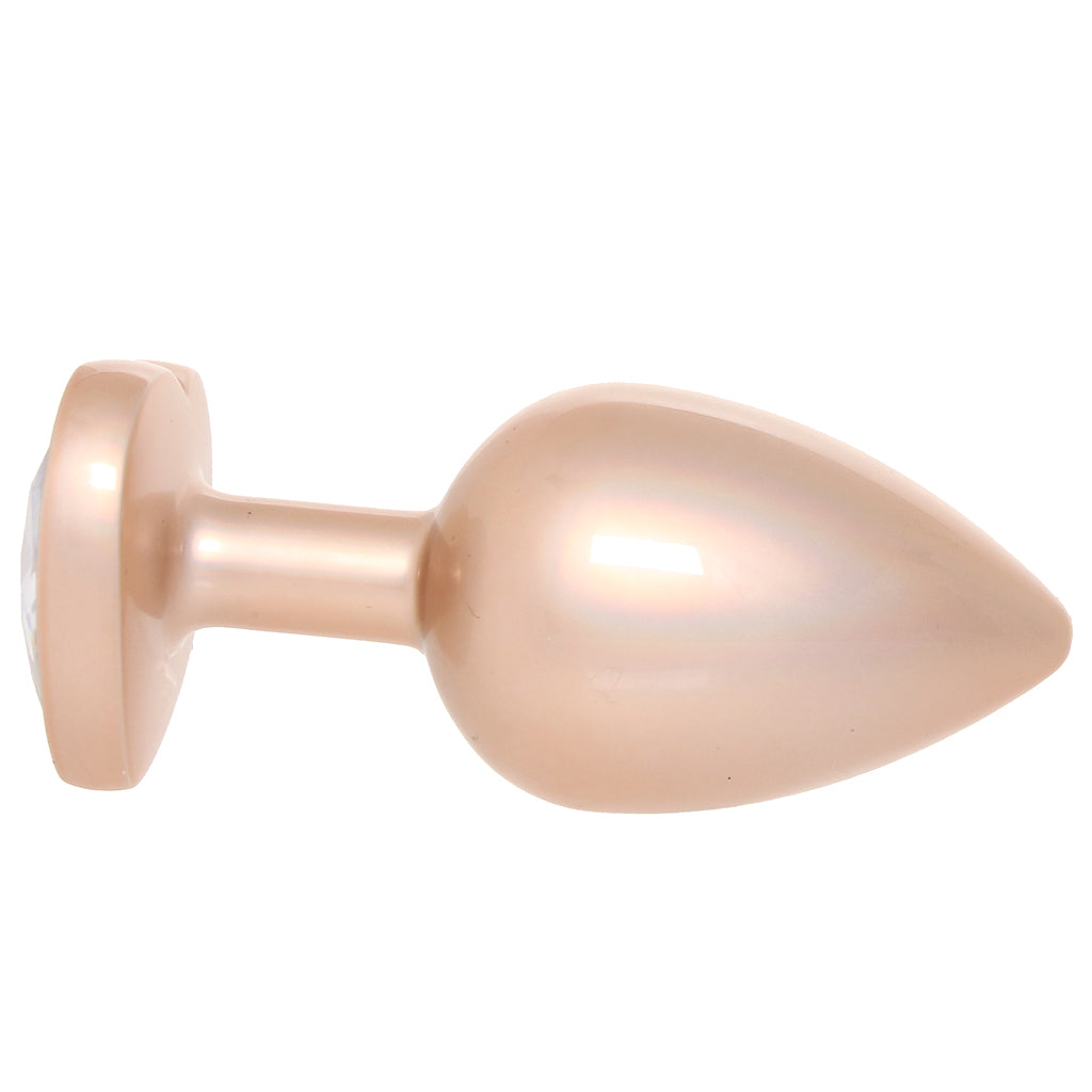 Booty Bling Gold Metal Jewelled Butt Plug in Large