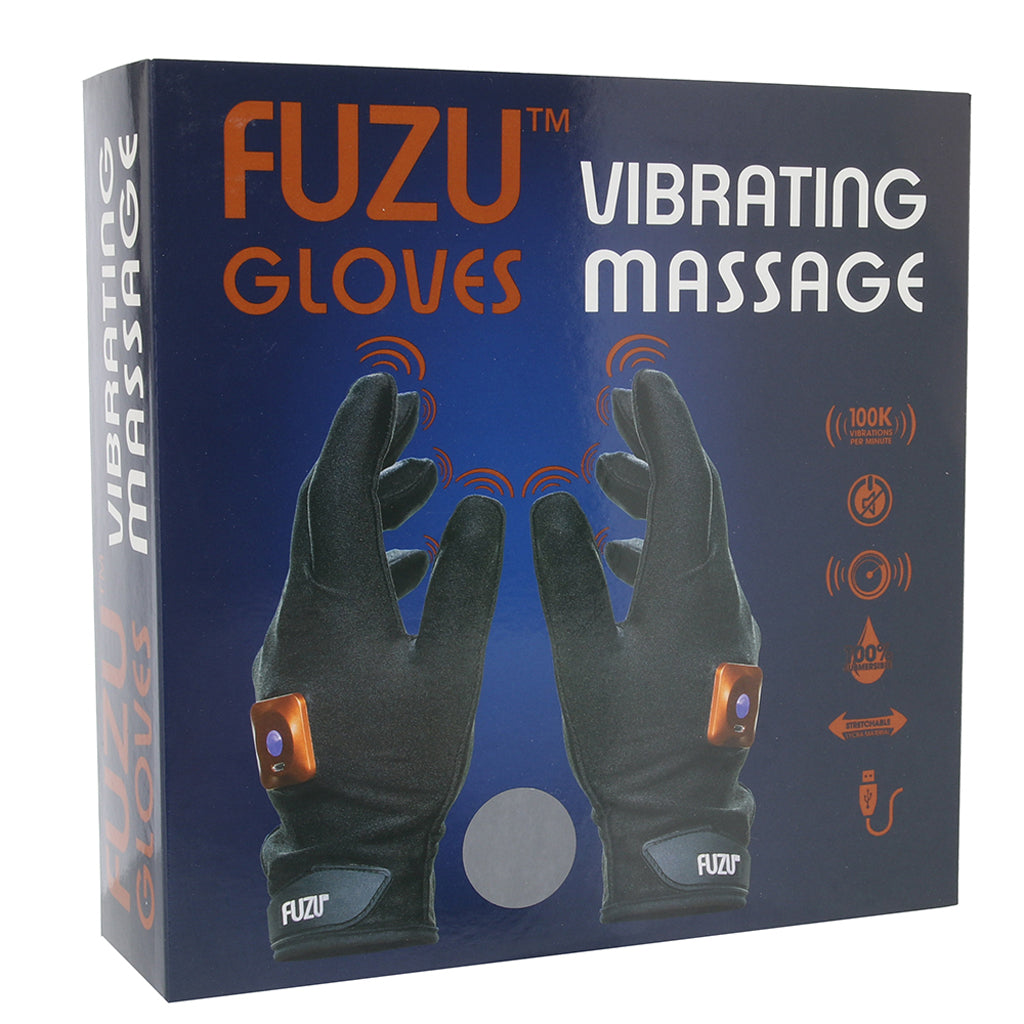 Deeva Fuzu Vibrating Large Massage Gloves in Grey - Vibrators - HoneyHugs Canada (View 6)