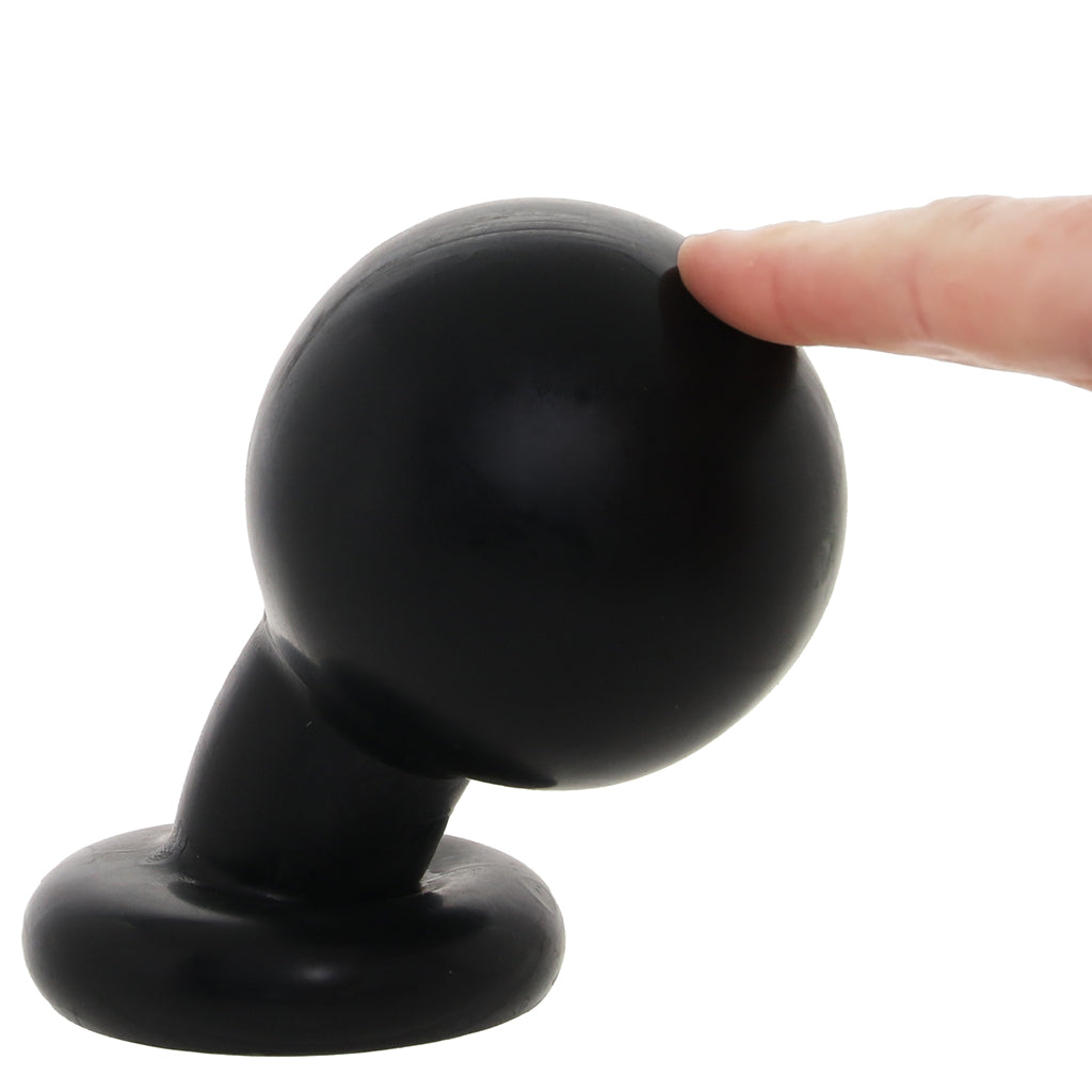 The Classic Large Round Butt Plug in Black