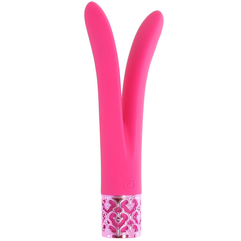 Shots Toys Royal Gems Dueling Queens Vibe in Pink - Vibrators - HoneyHugs Canada