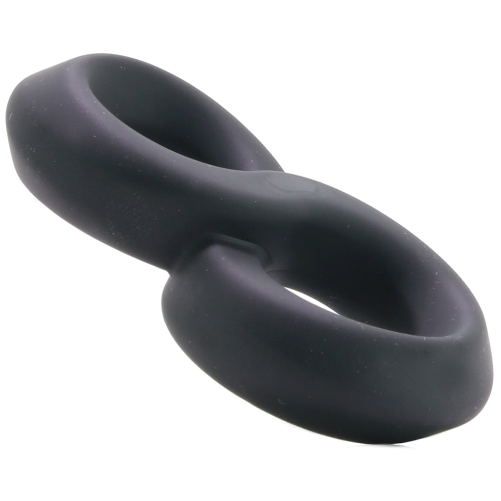 Renegade Black Infinity Ring: Super Stretchable Dual Enhancement for Unforgettable Pleasure
