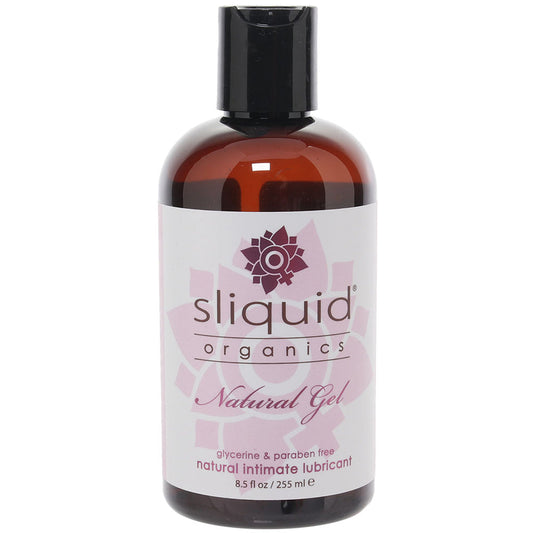 Sliquid Organics Natural Gel Lubricant: Luxurious Water-Based Lube for Sensitive Skin (8.5oz)