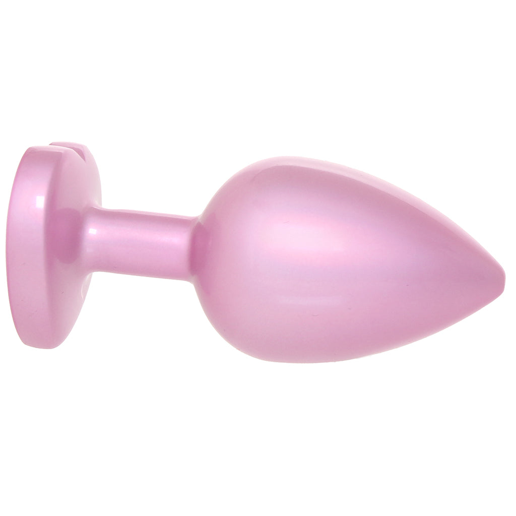 Booty Bling Pink Metal Jewelled Butt Plug in Large