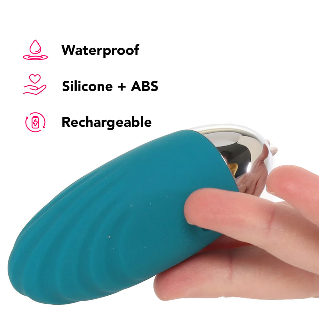 Oval Office Egg Vibe with Remote in Teal