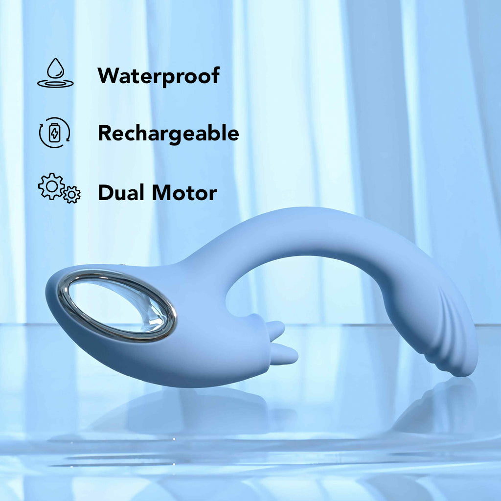 Playboy Playboy Sapphire Sky Rabbit Vibe - Vibrators - HoneyHugs Canada (View 7)