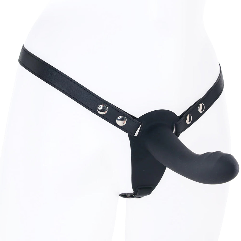 Ouch! Ouch! Adjustable Dual Silicone Strap-On Vibe - Vibrators - HoneyHugs Canada