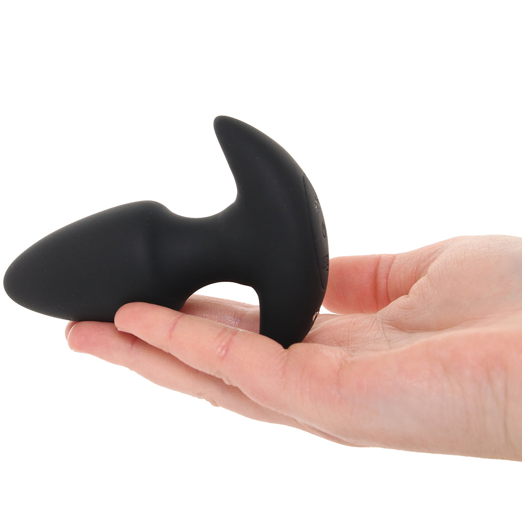 Bang! Thrusting & Vibrating Silicone Butt Plug in Black