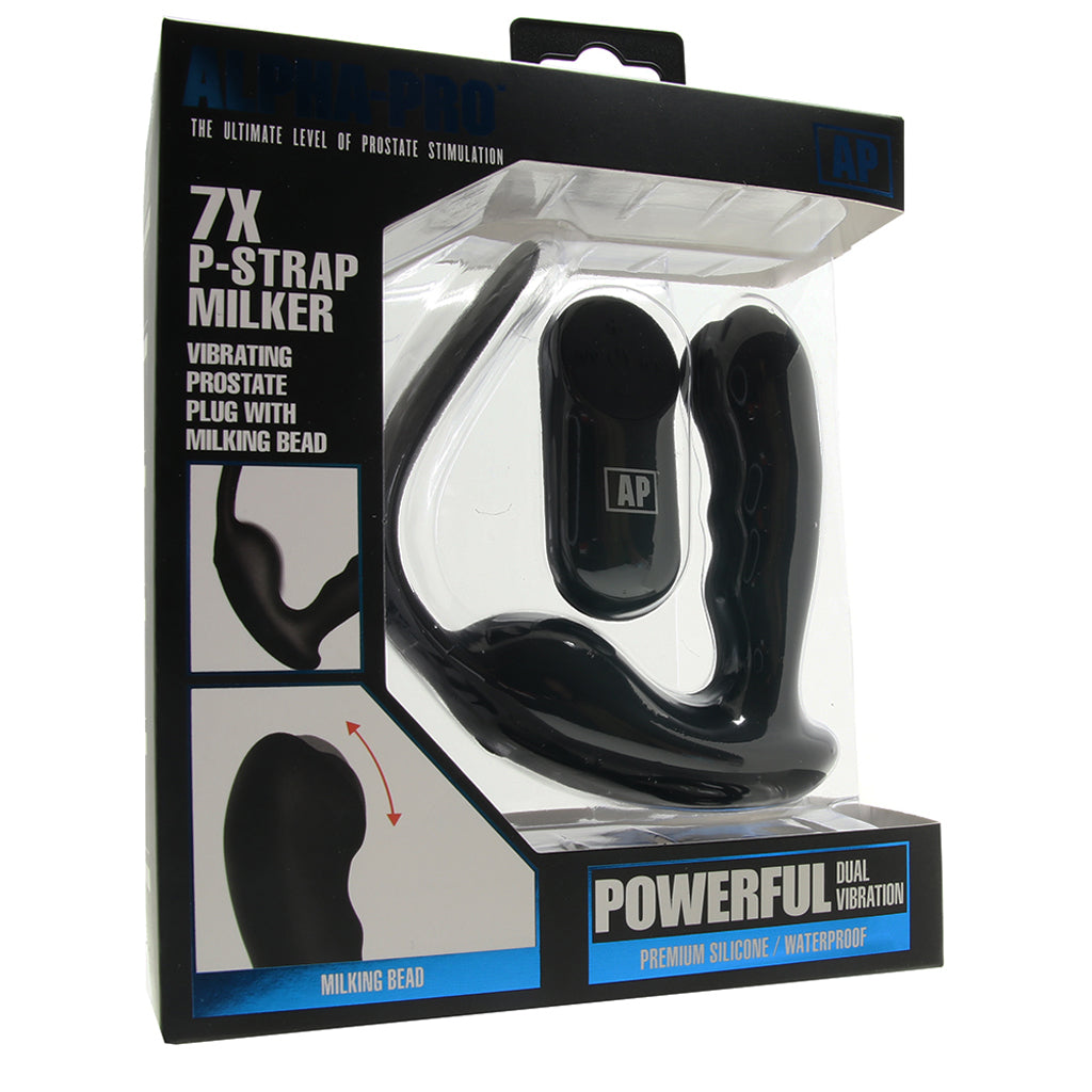 XR Brands Alpha-Pro 7X Remote P-Strap Milker - Vibrators - HoneyHugs Canada (View 6)