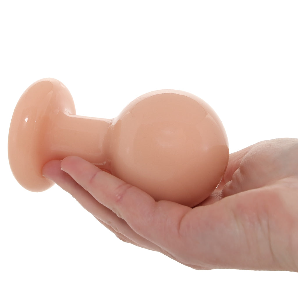 The Classic Medium Round Butt Plug in Cream
